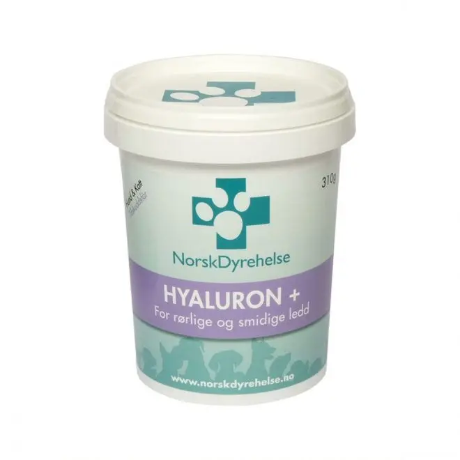 Norsk Dyrehelse Hyaluron+ Kosttilskudd Hund 310 g