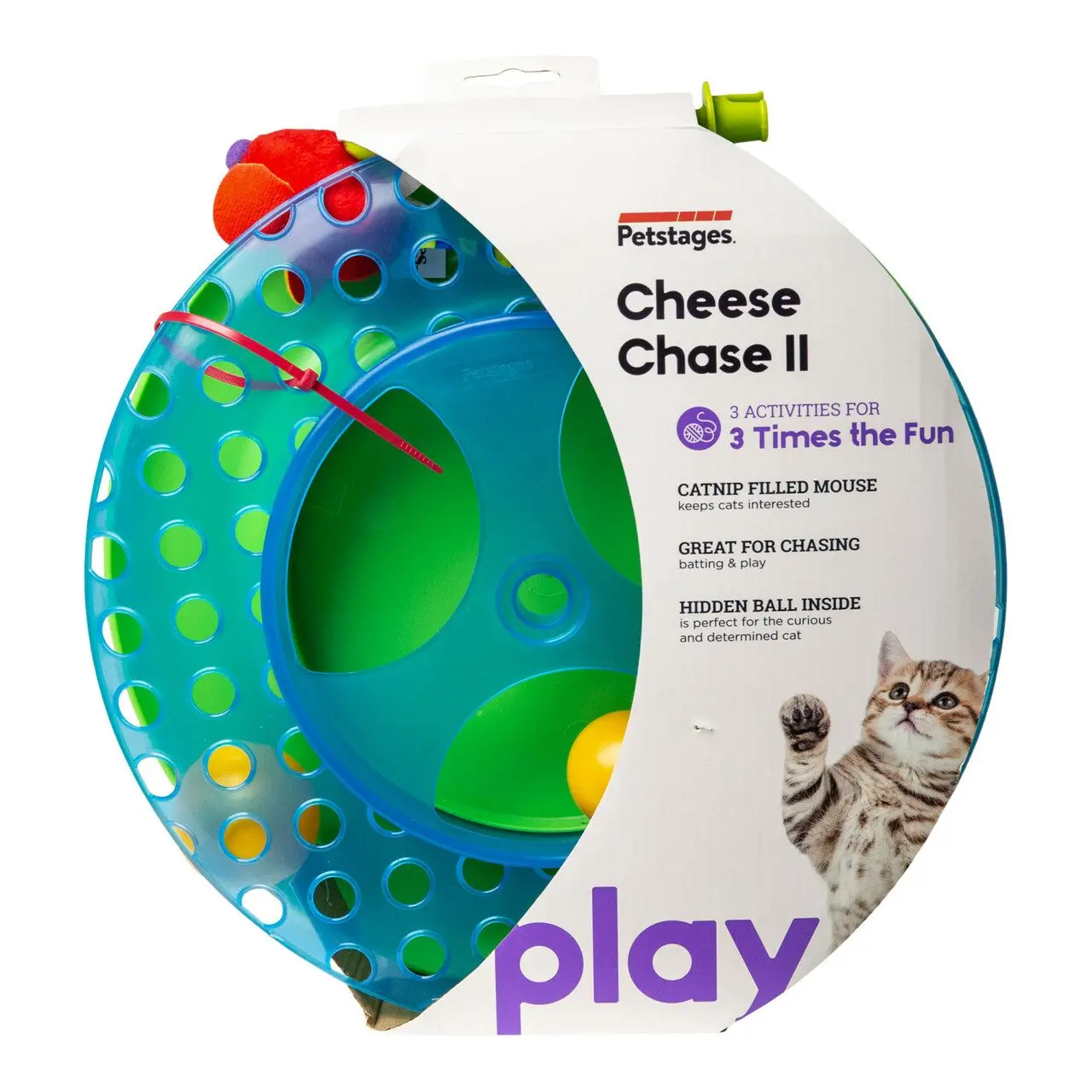 Petstages katteleke Cheese Chase med Catnip Petstages katteleke Cheese Chase med Catnip