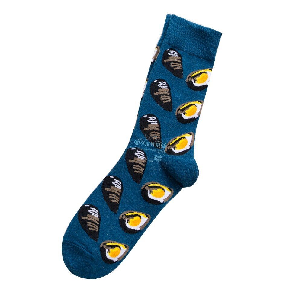 Sokk med Østers og Blåskjell