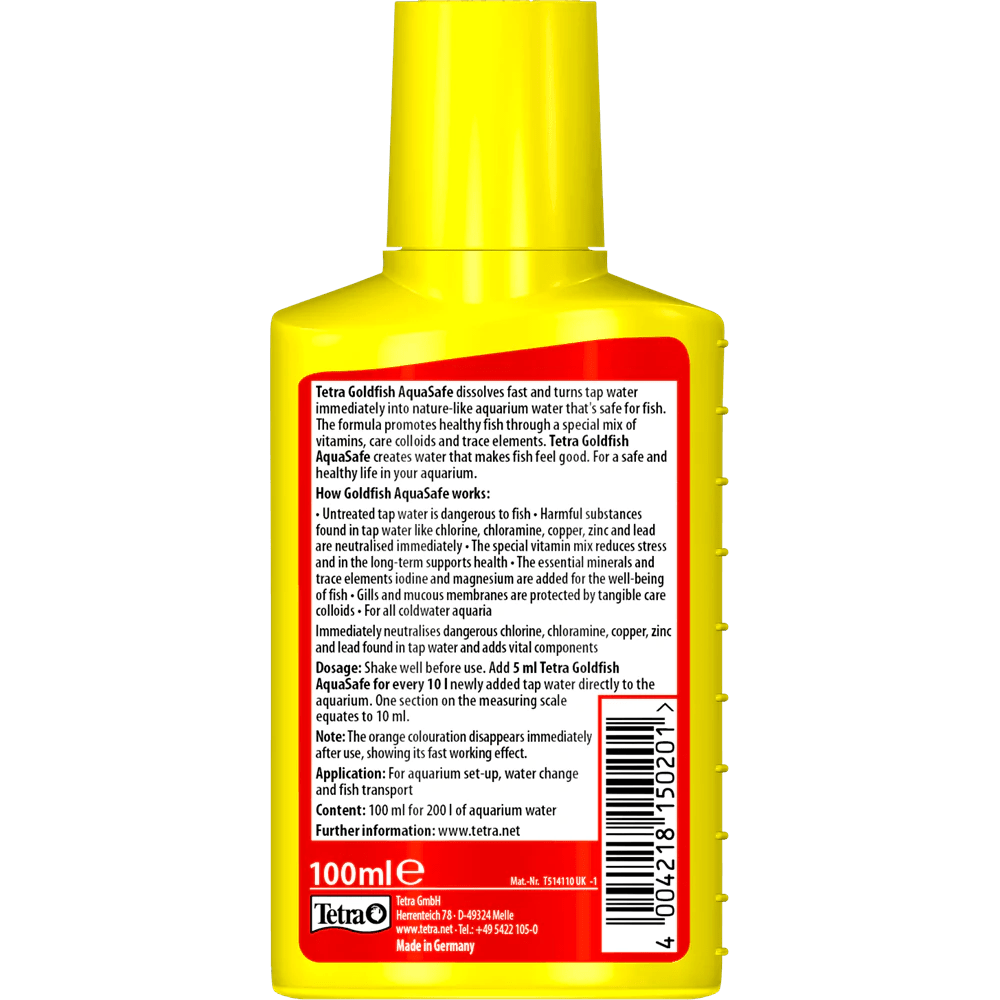 Tetra Aquasafe goldfish 100ml Tetra Aquasafe goldfish 100ml