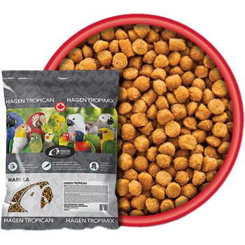 Tropican Avel granulater, små papegøyer