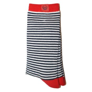 Sokker Hvite og Blå Striper