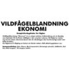 Villfuglblanding Økonomi Villfuglblanding Økonomi