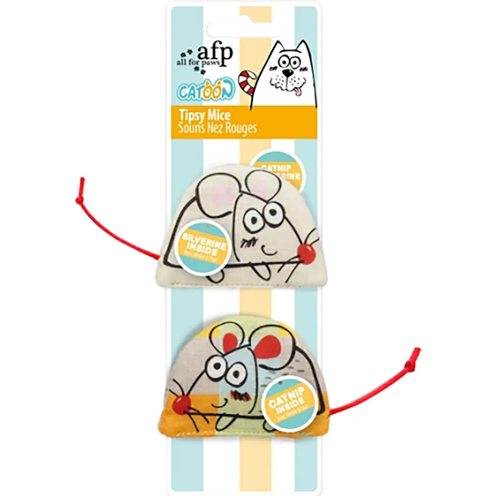 Afp Catoon Kattelek med Kattemynte og Silvervine, 2-pk Afp Catoon Kattelek med Kattemynte og Silvervine, 2-pk