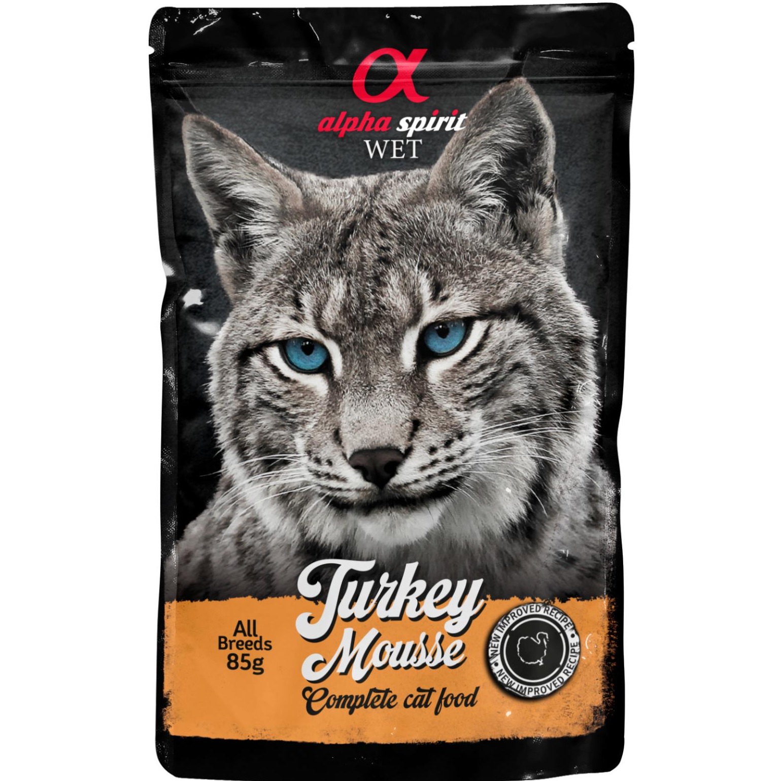 Alpha Spirit - Mousse - Kalkun - Monoprotein Våtfôr Katt 24 x 85g