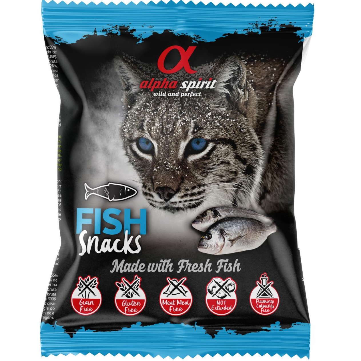 AlphaSpirit Fisk kattesnacks 50g AlphaSpirit Fisk kattesnacks 50g