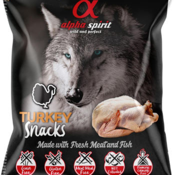 AlphaSpirit kalkun hundesnacks 50g