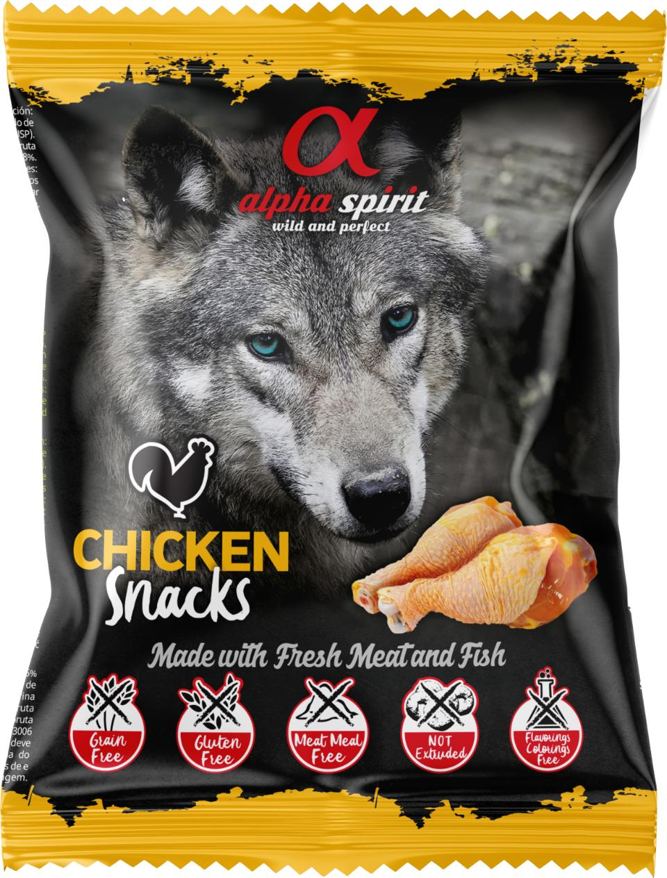 AlphaSpirit kylling hundesnacks 50g