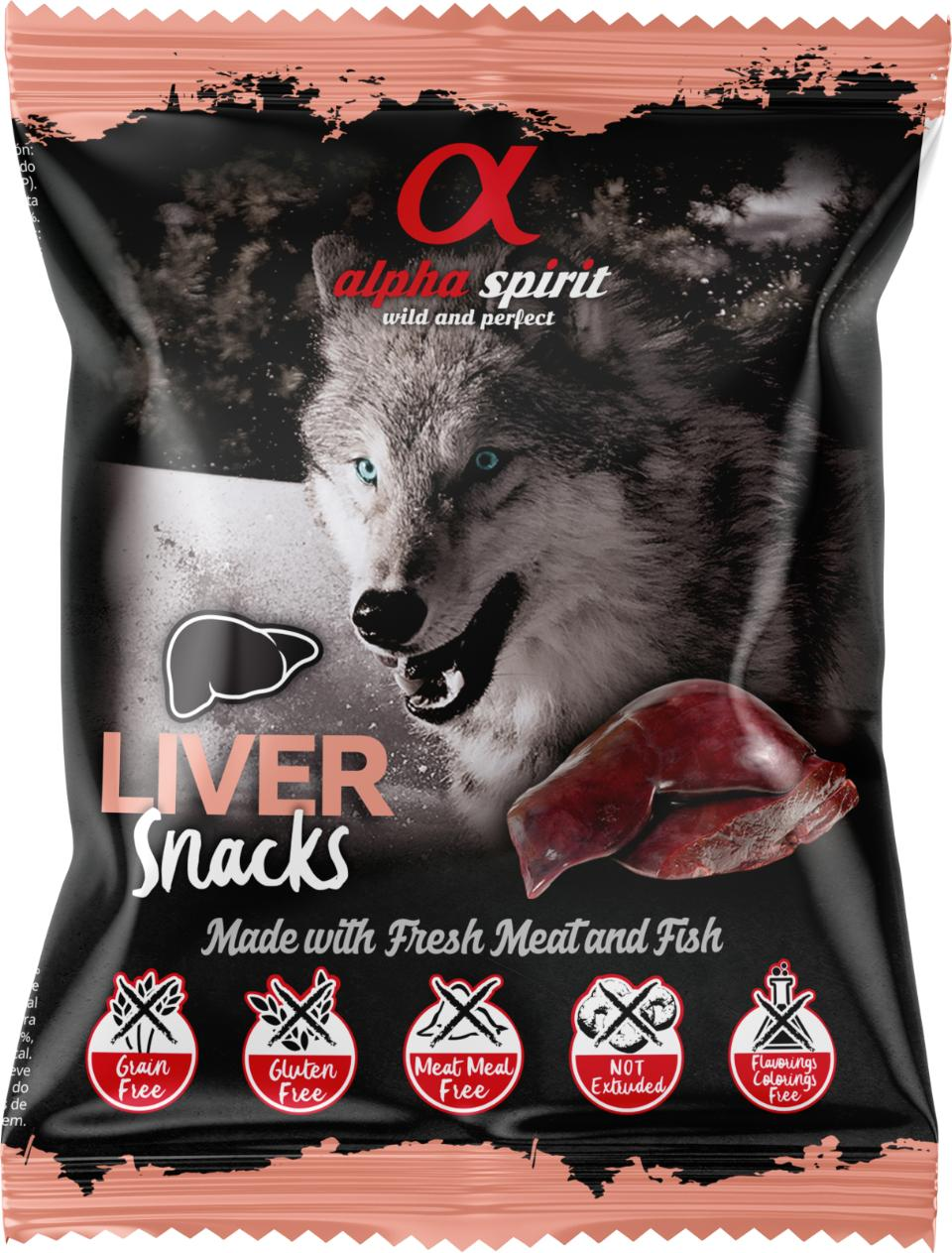 AlphaSpirit lever hundesnacks 50g