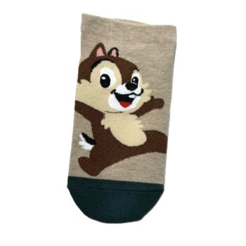 Ankelsokk med ekorn og grønn tå