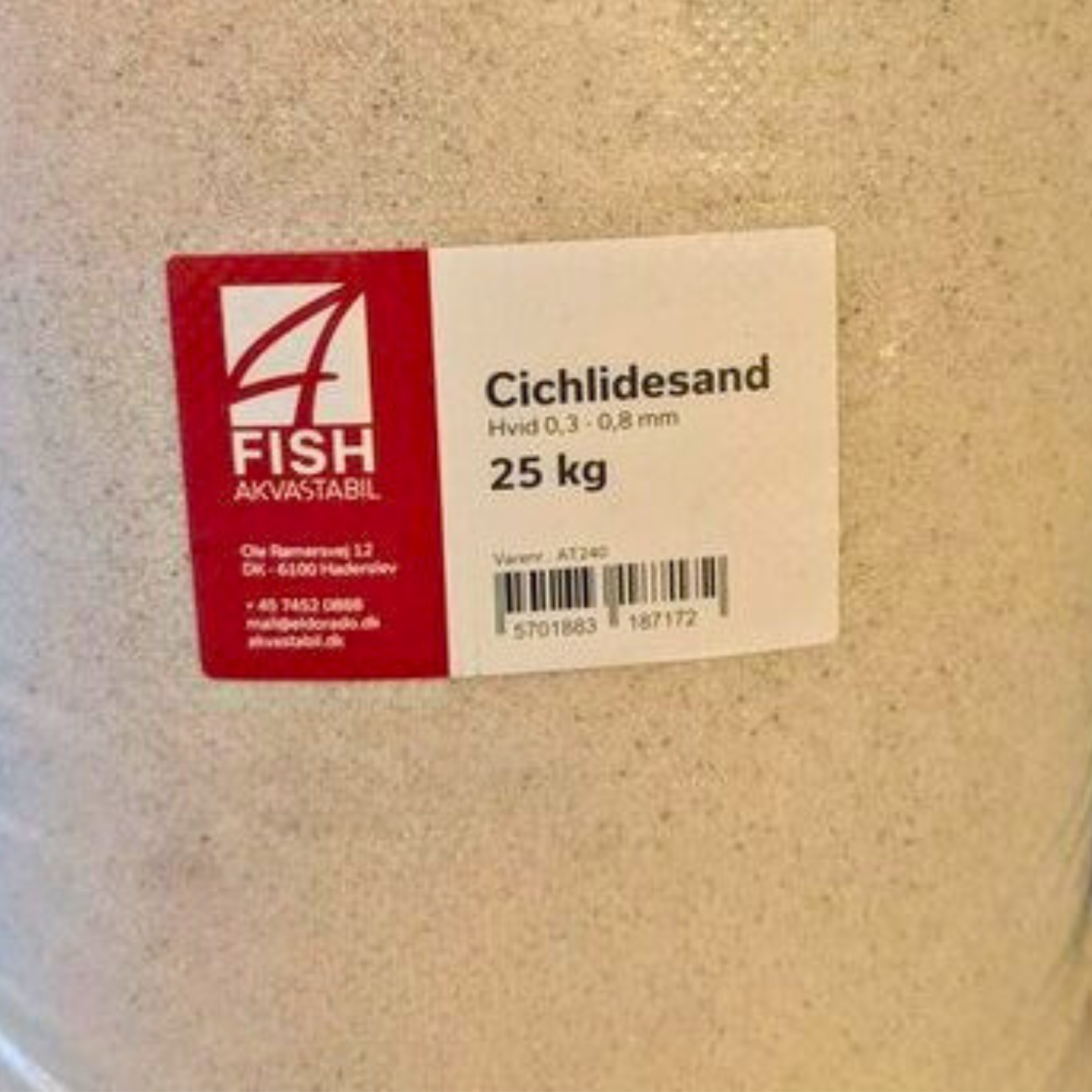 Akvastabil 4Fish cichlidesand akvariegrus 25 kg