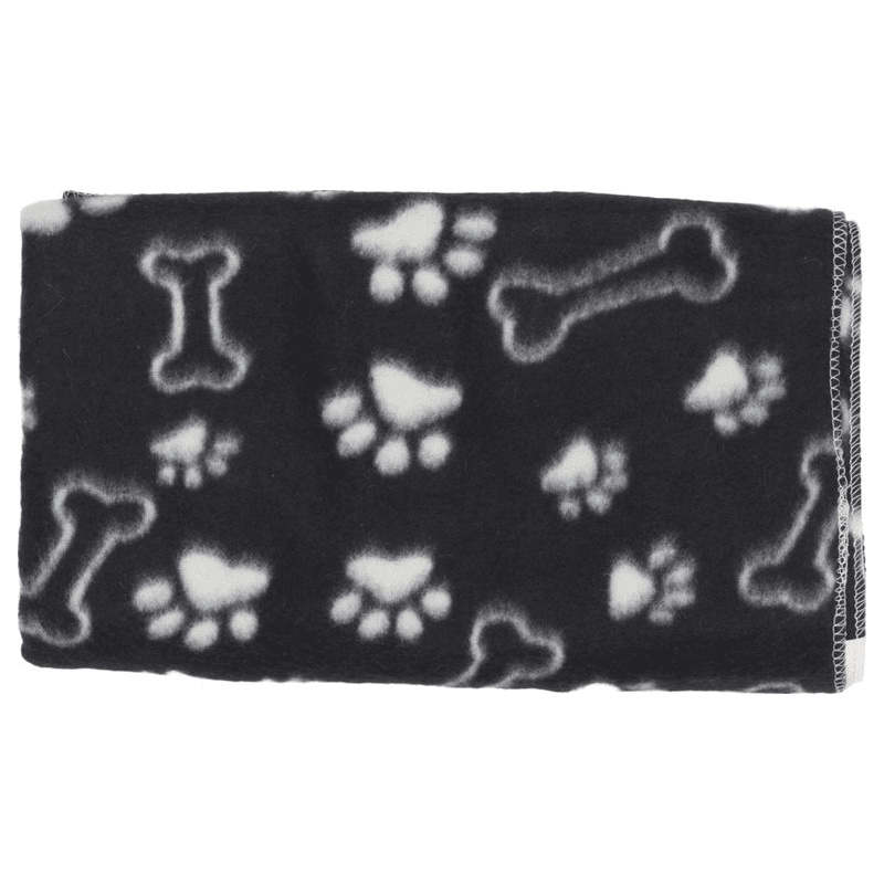 Companion Fleece Teppe Svart med Motiv Companion Fleece Teppe Svart med Motiv
