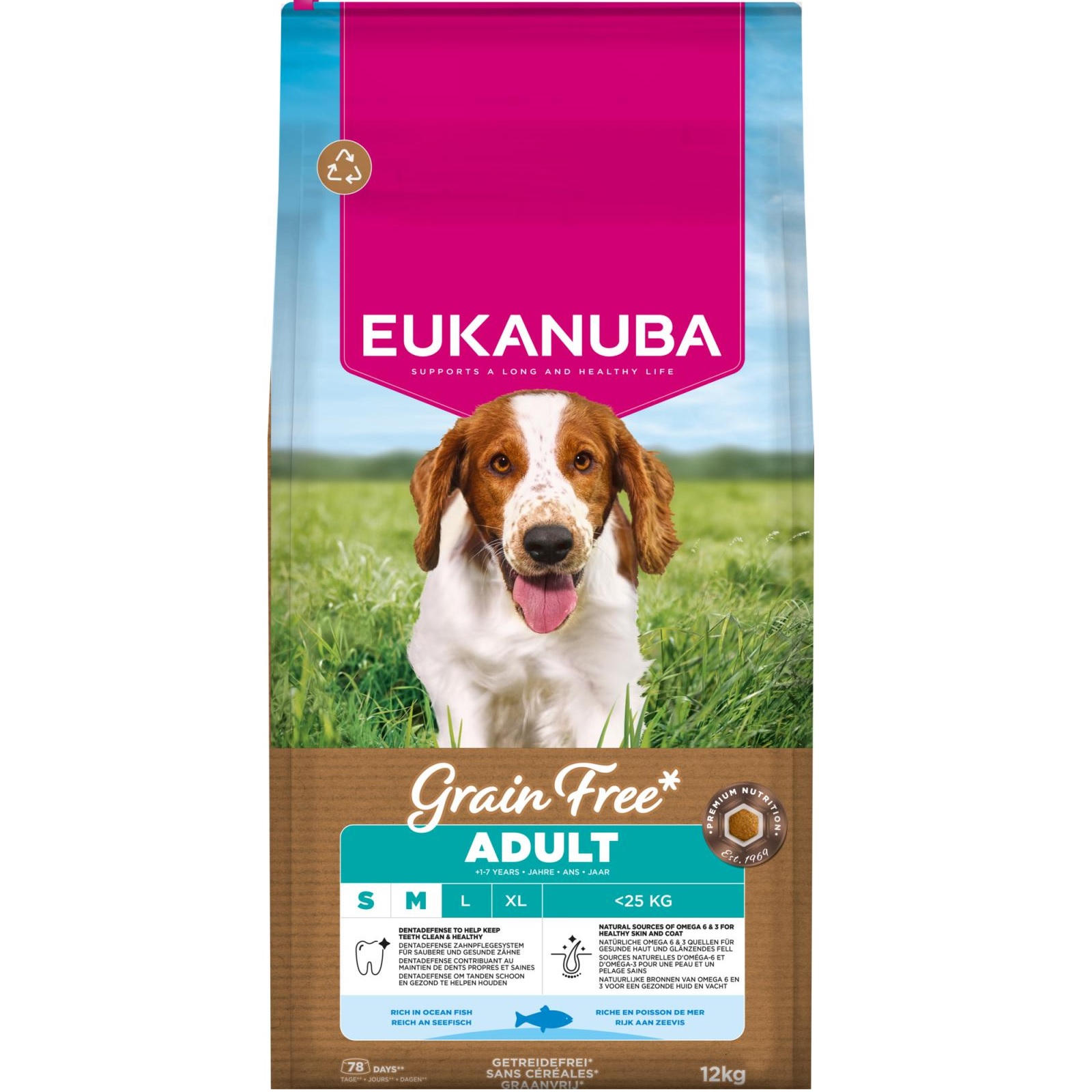 Eukanuba Grain Free Adult Small and Medium Breed Havfisk Eukanuba Grain Free Adult Small and Medium Breed Havfisk