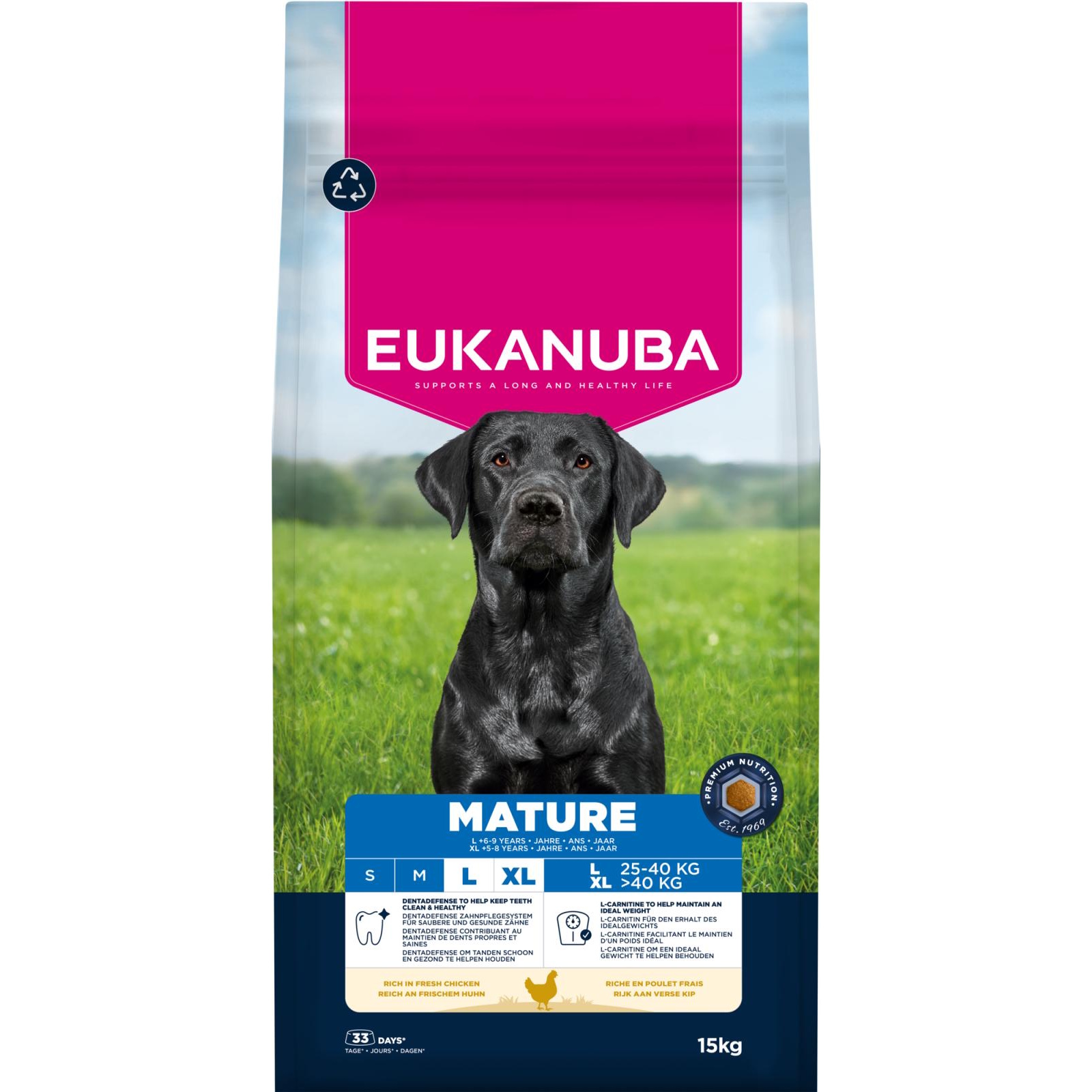 EUKANUBA Mature Large Breed kylling