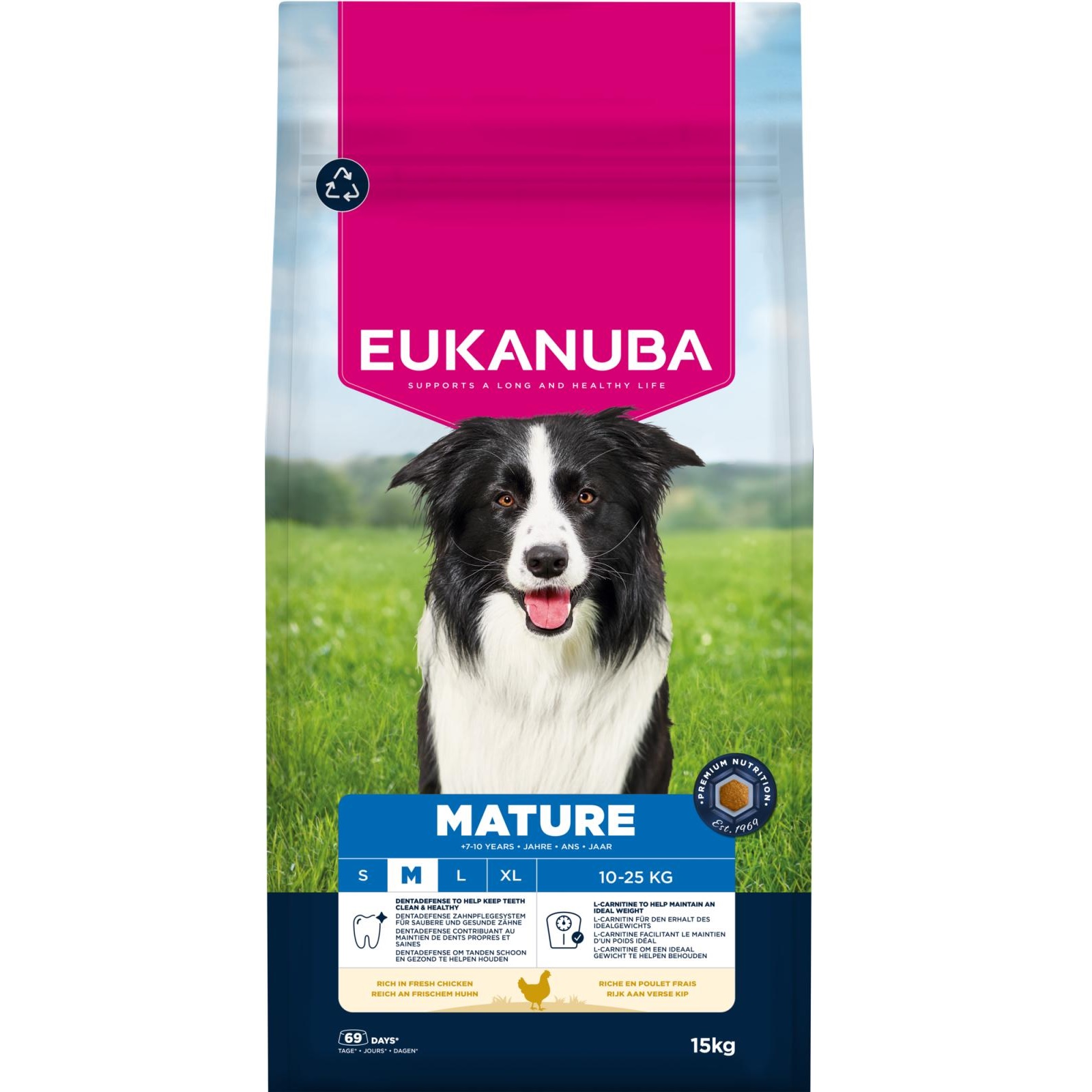 Eukanuba Mature Medium Breed Kylling 15kg Eukanuba Mature Medium Breed Kylling 15kg