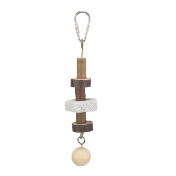 Fugleleke med treklosser og lavastein 16 cm