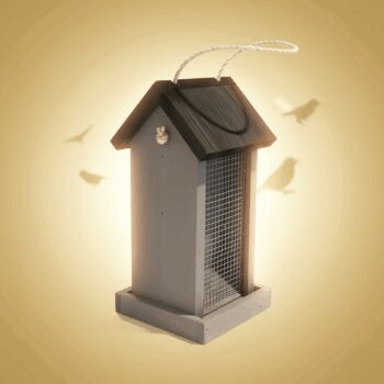 Fuglemater dobbel grå 13,5x13x29CM