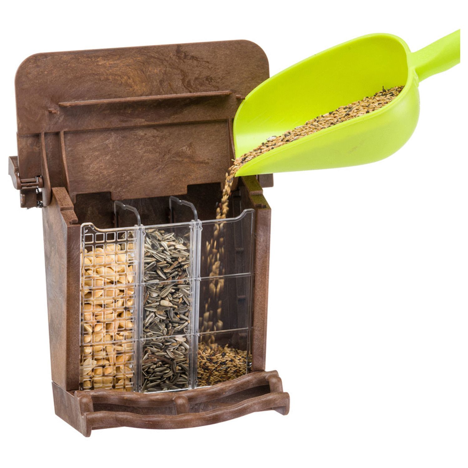 Fuglemater Veggmodell Silo 3 kammer - Ferplast