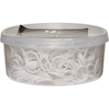 Gummistrikk hvit 750stk