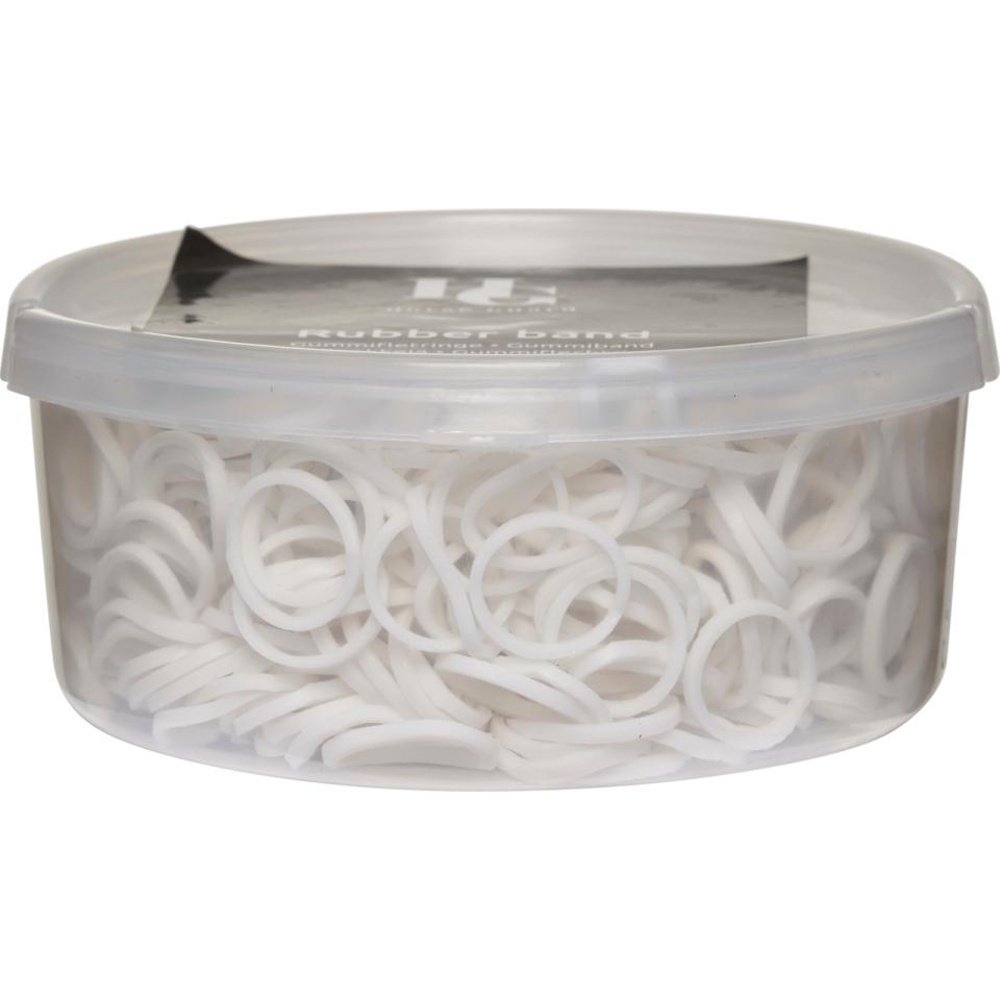 Gummistrikk hvit 750stk