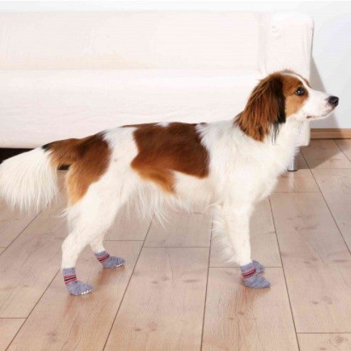 Trixie Komfortable Potesokker Bomull Anti-Skli 2pk