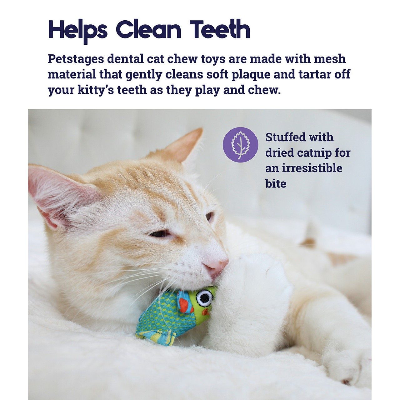 Petstages Catnip Chew Mice Dental Health