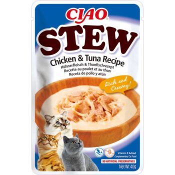 Inaba våtfòr katt - Stew Kylling & Tunfisk 12 x 40gr