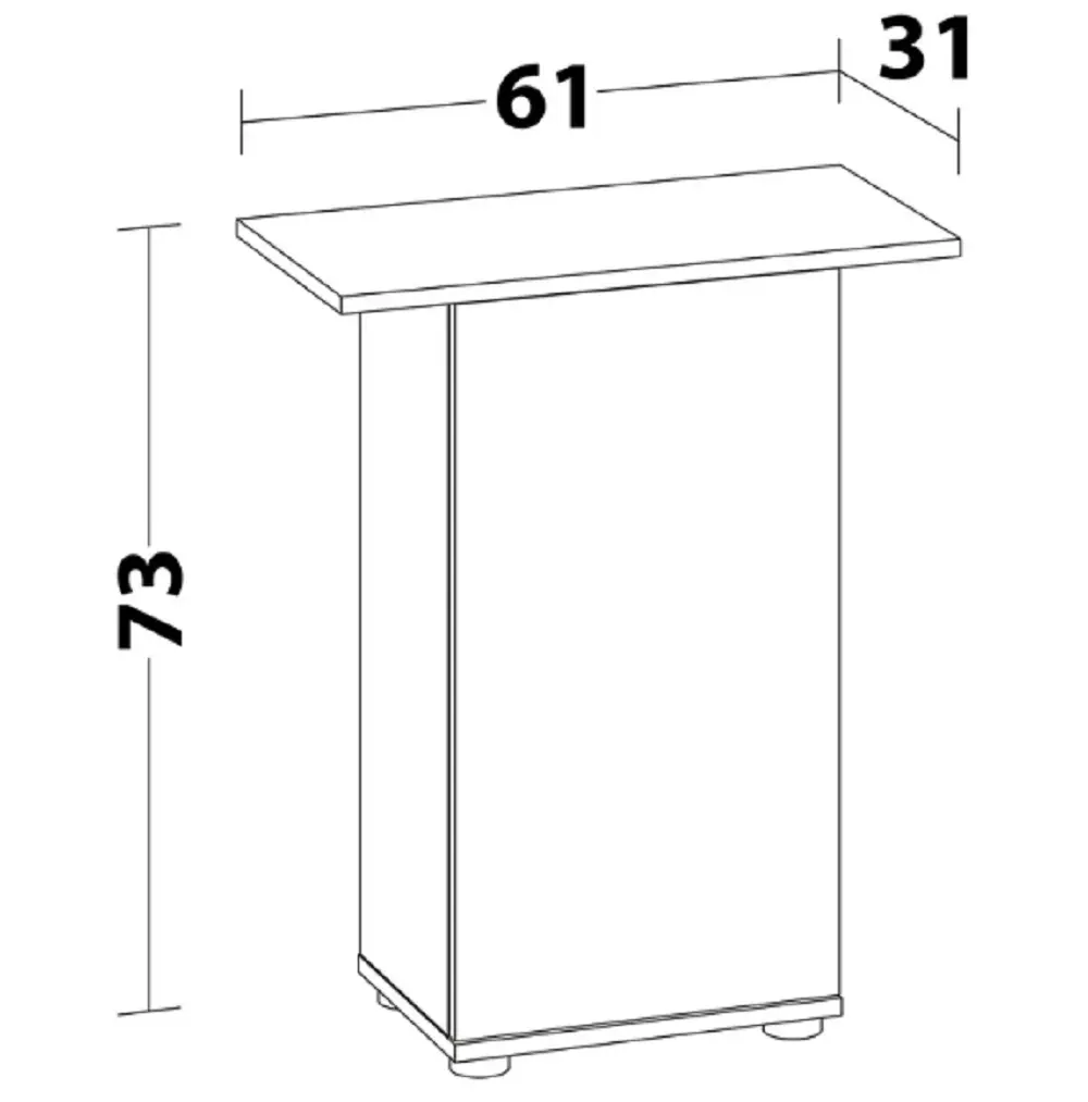 Juwel Akvariebord Sbx Rekord 60/70 61x31x73cm