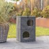 Kattehule 2 etasjer firkantet polyrattan Amalia-Trixie Kattehule 2 etasjer firkantet polyrattan Amalia-Trixie