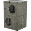 Kattehule 2 etasjer firkantet polyrattan Amalia-Trixie Kattehule 2 etasjer firkantet polyrattan Amalia-Trixie
