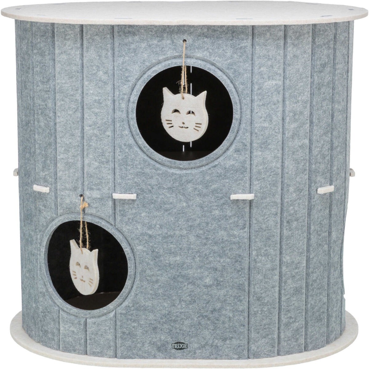 Kattehule i filt (2 etasjer) – Trixie Mare, oval