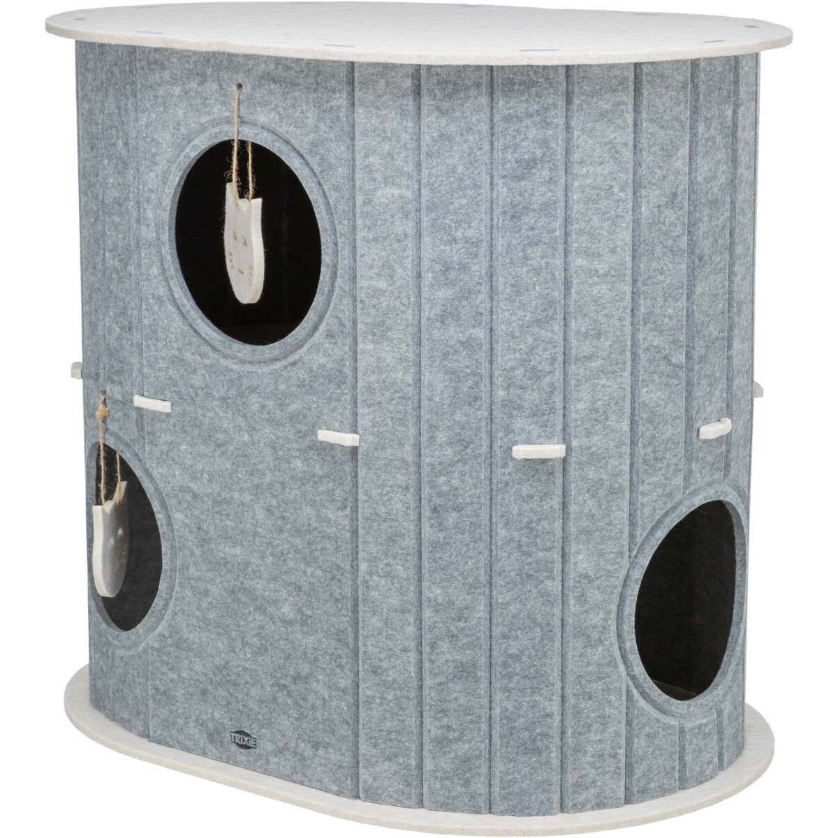 Kattehule i filt (2 etasjer) – Trixie Mare, oval