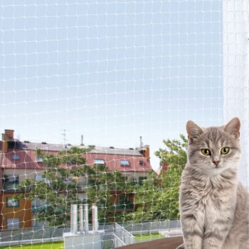 Kattenett til balkong og terrasse – transparent