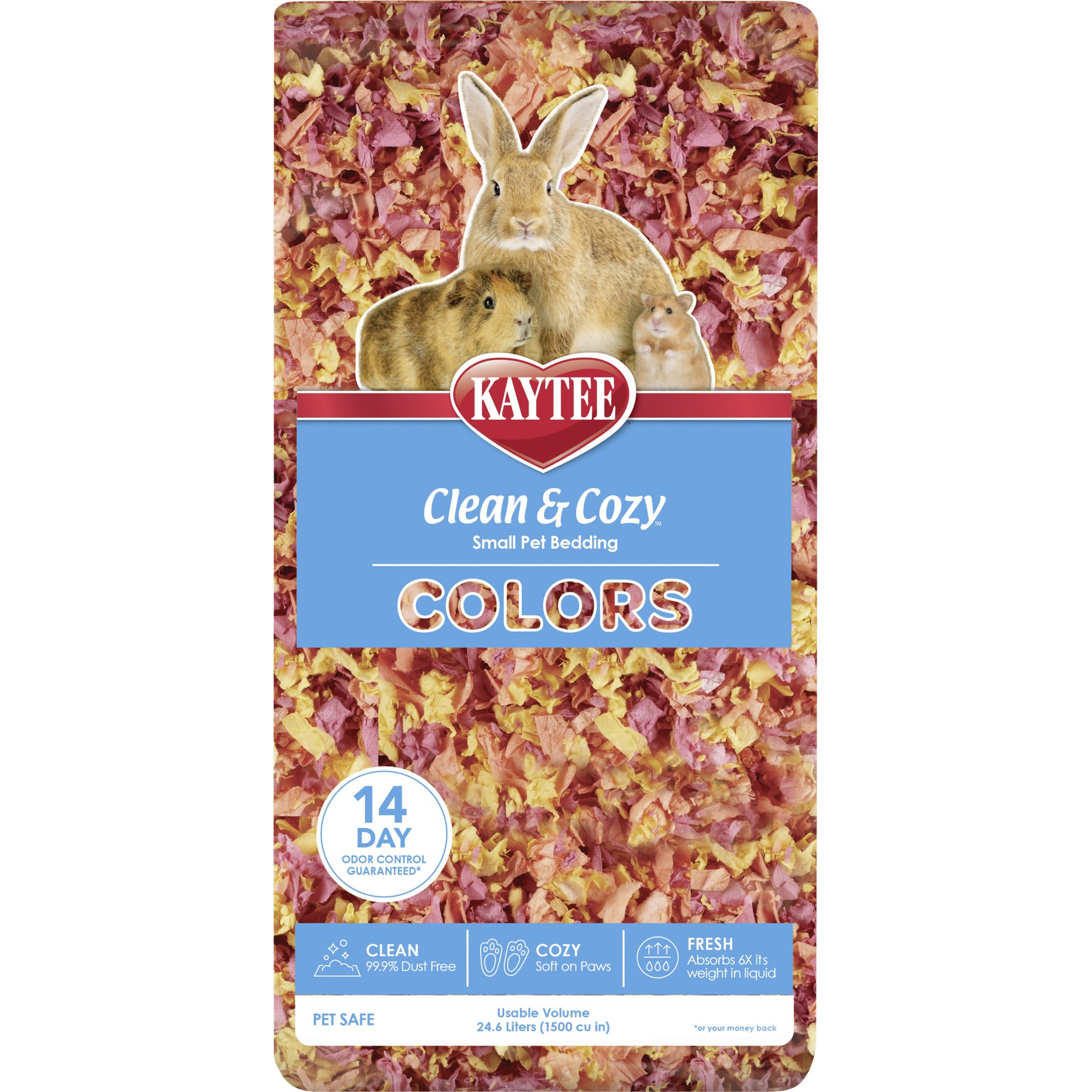 Kaytee Clean & Cozy Colors Sunset – papirstrø til smådyr