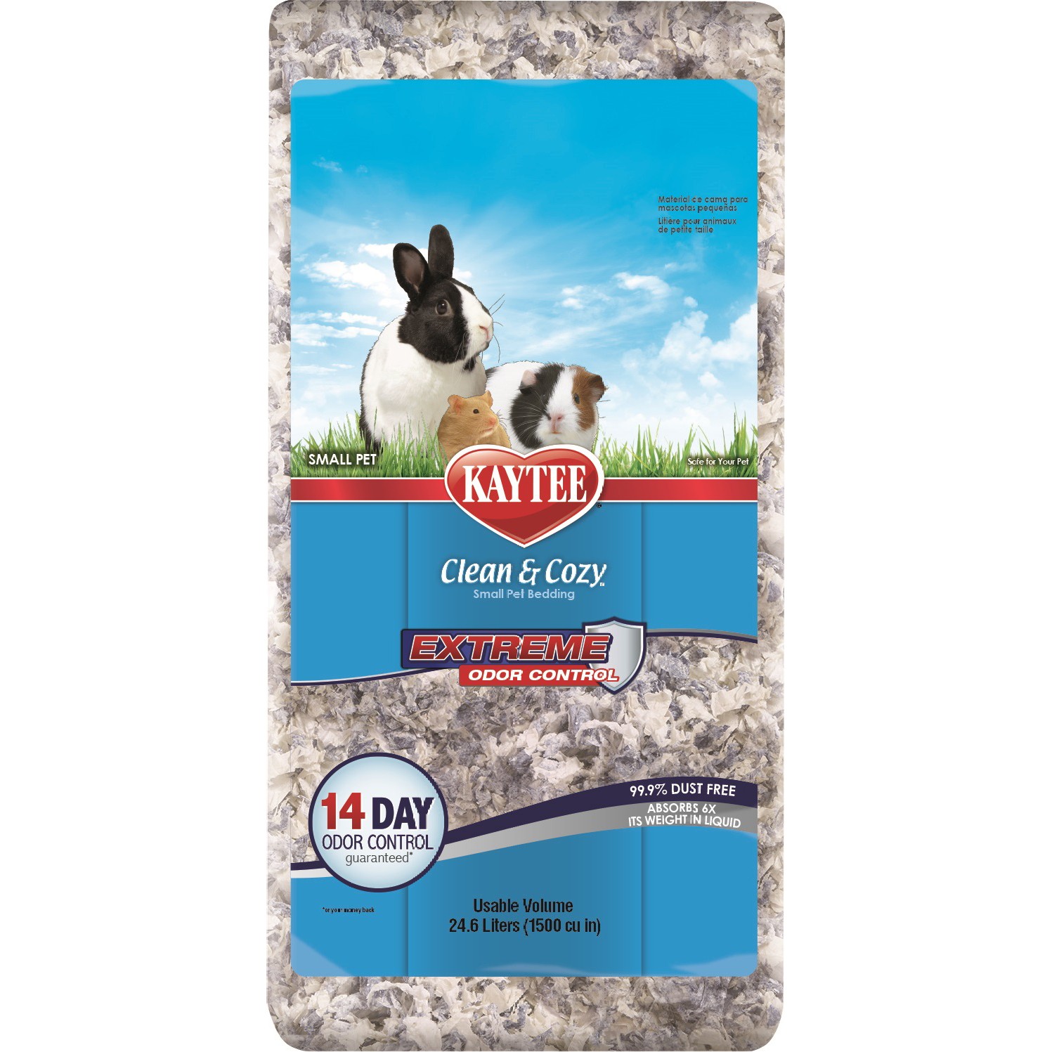Kaytee Clean & Cozy Extreme Odor Control – papirstrø til smådyr
