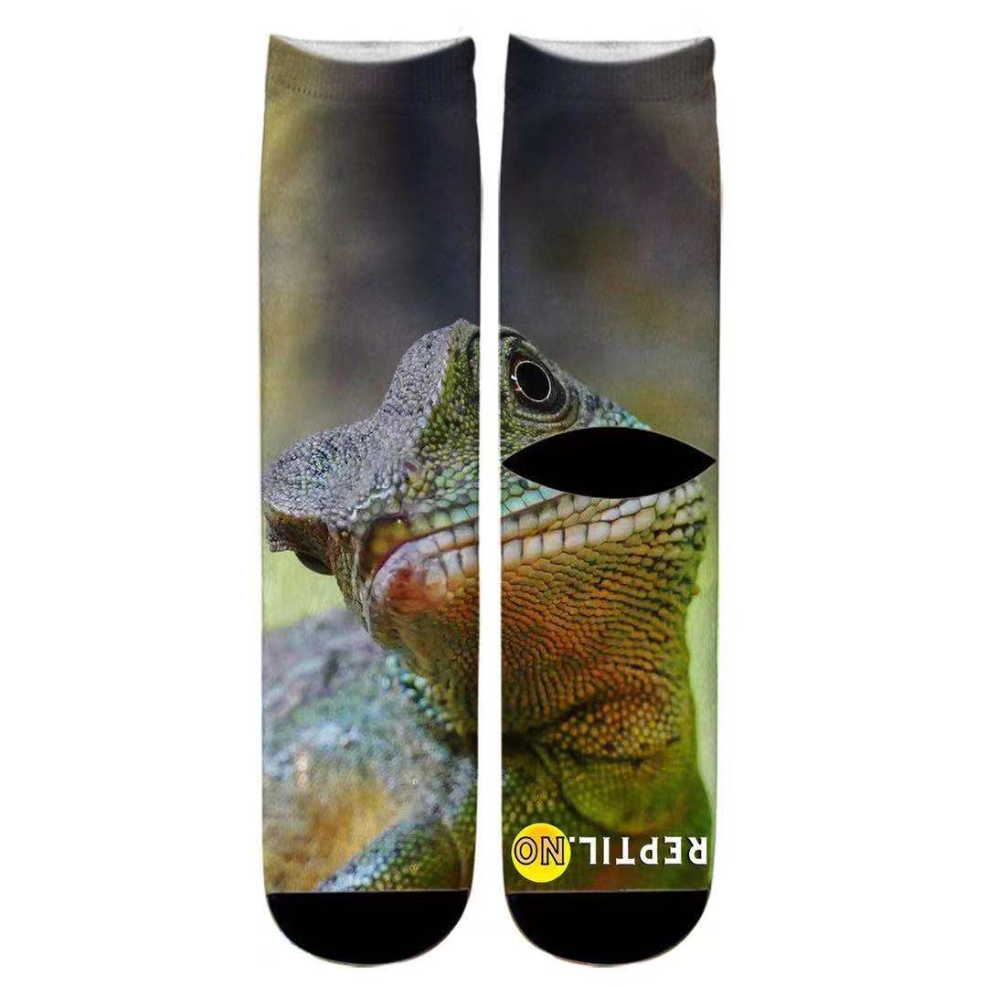Reptil unisex 3D print sokker onesize