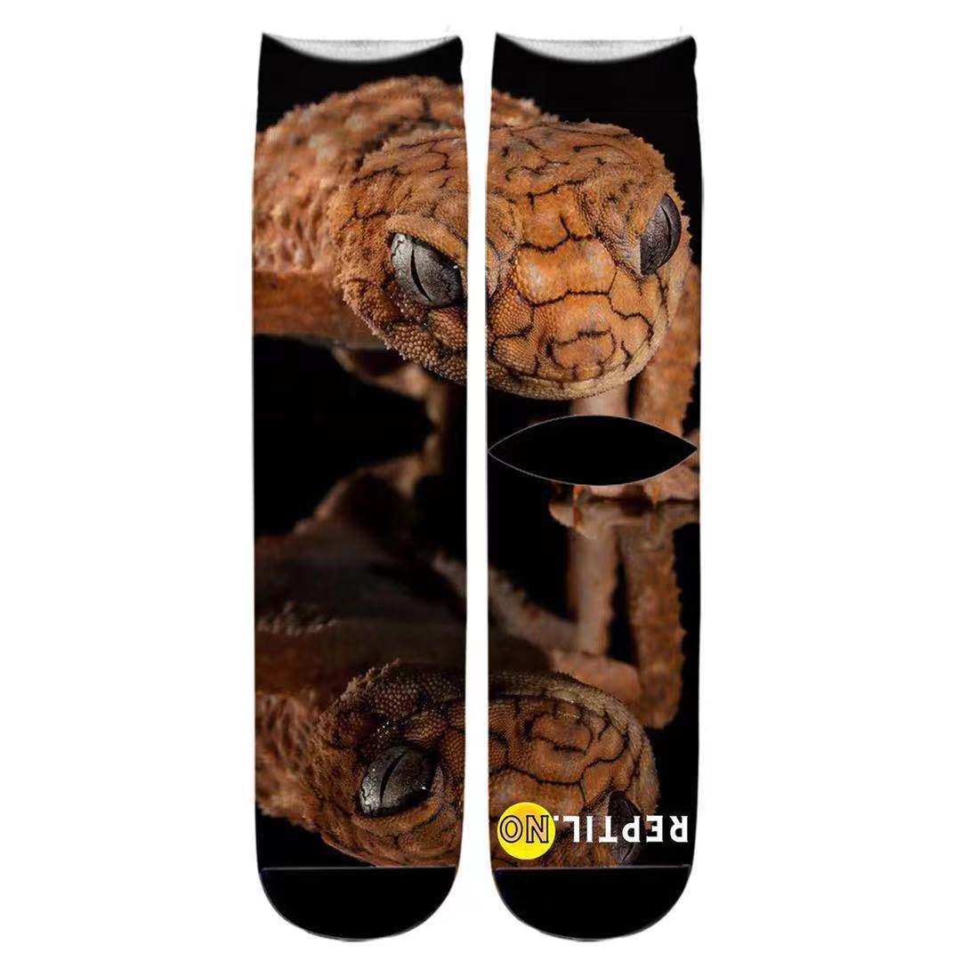 Reptil unisex 3D print sokker onesize