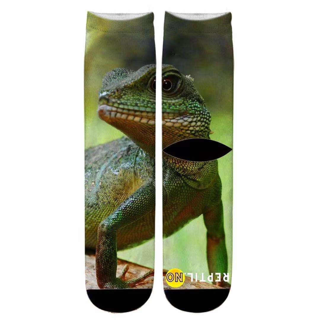 Reptil unisex 3D print sokker onesize