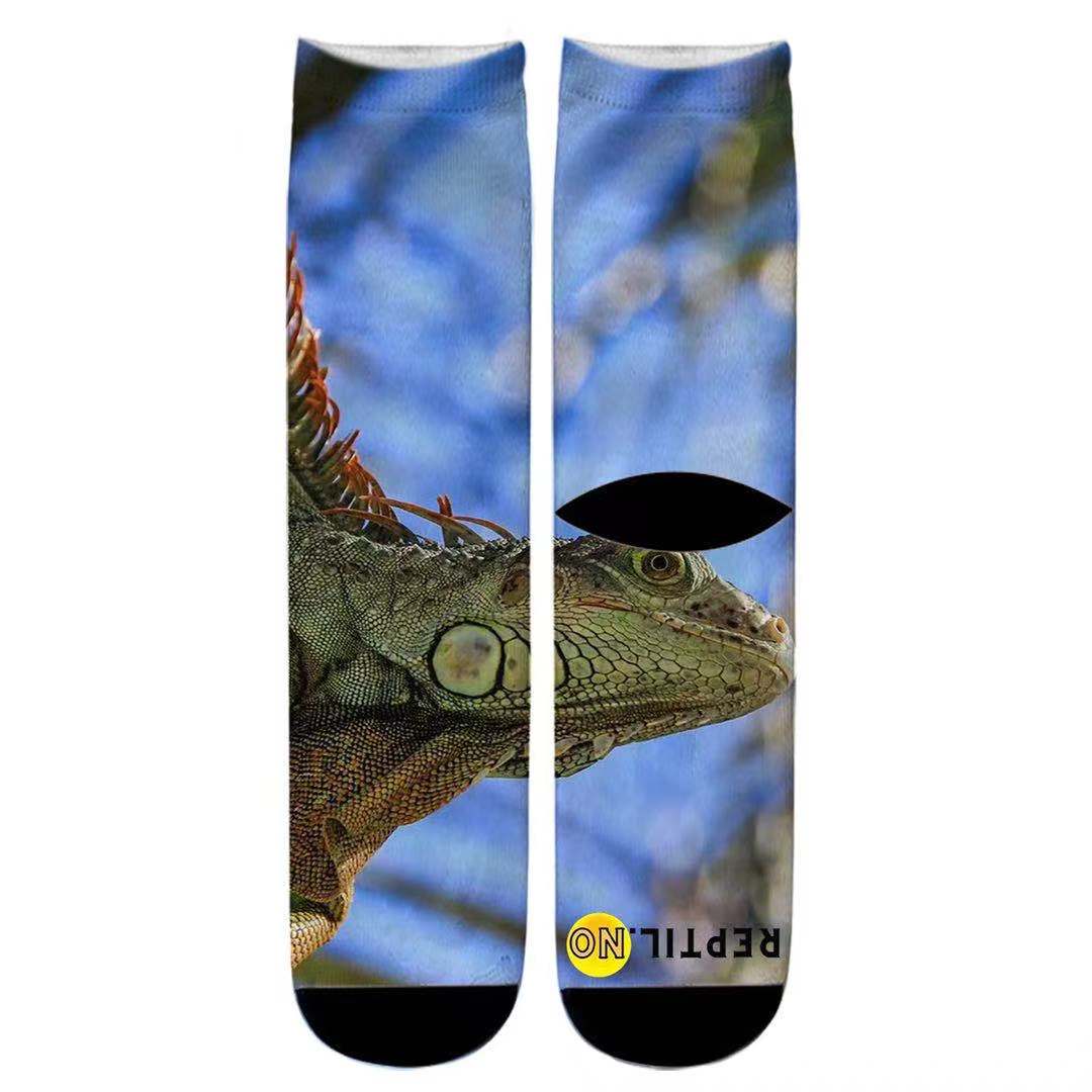 Reptil unisex 3D print sokker onesize