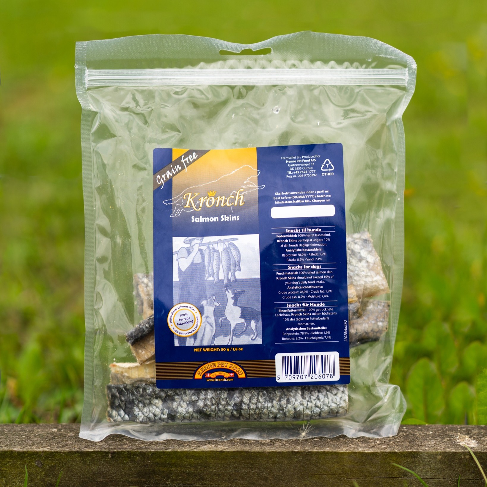 Laks Kronch Lakseskinn