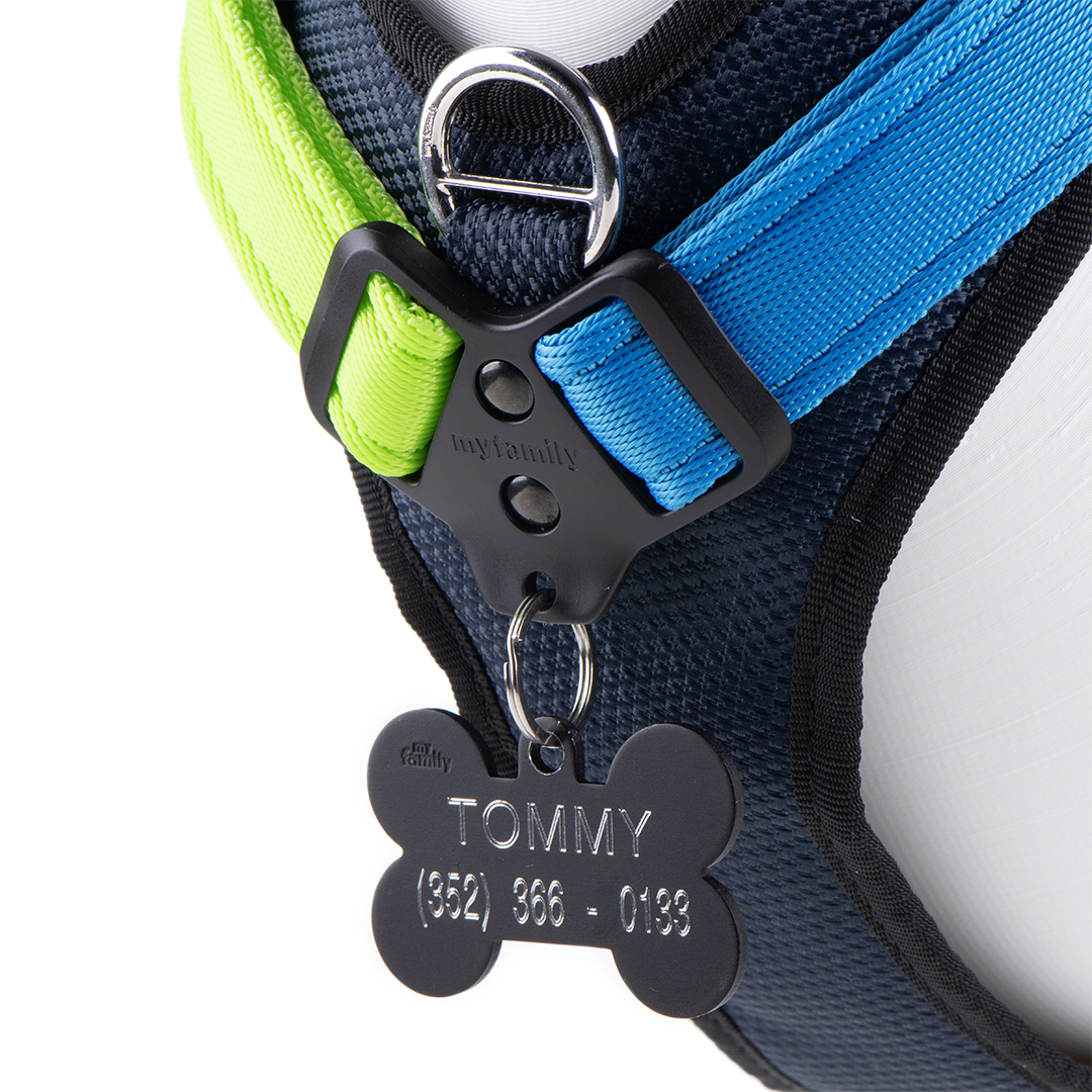 My Family Memopet ID Sele for hund My Family Memopet ID Sele for hund