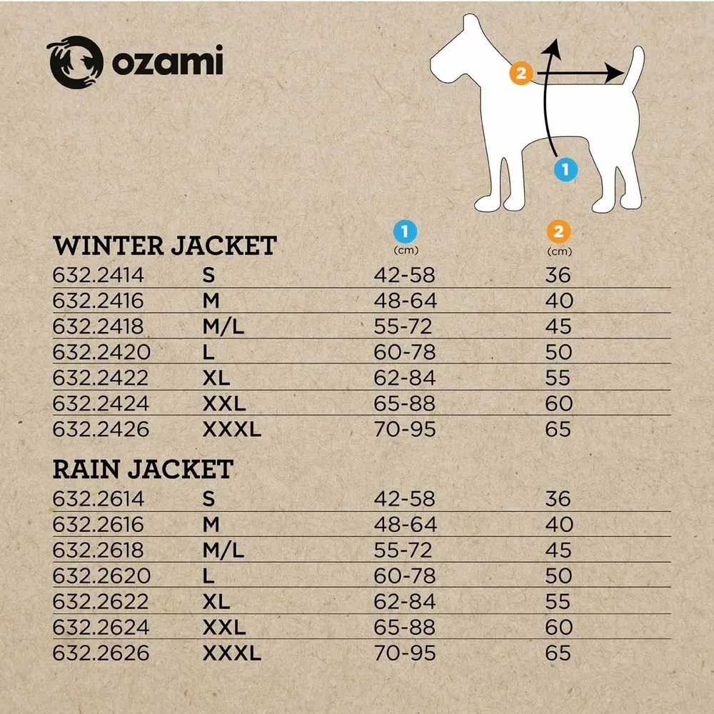 Ozami Outdoor Jacket Rain - Vanntett Regntrekk Hund
