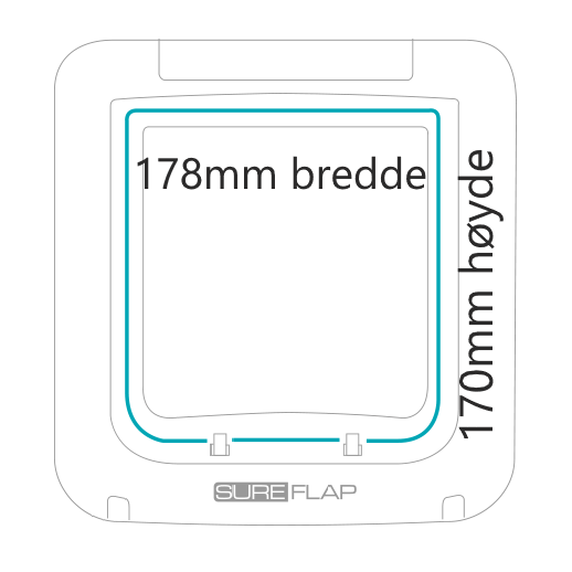 Sureflap Microchip connect kattedør XL