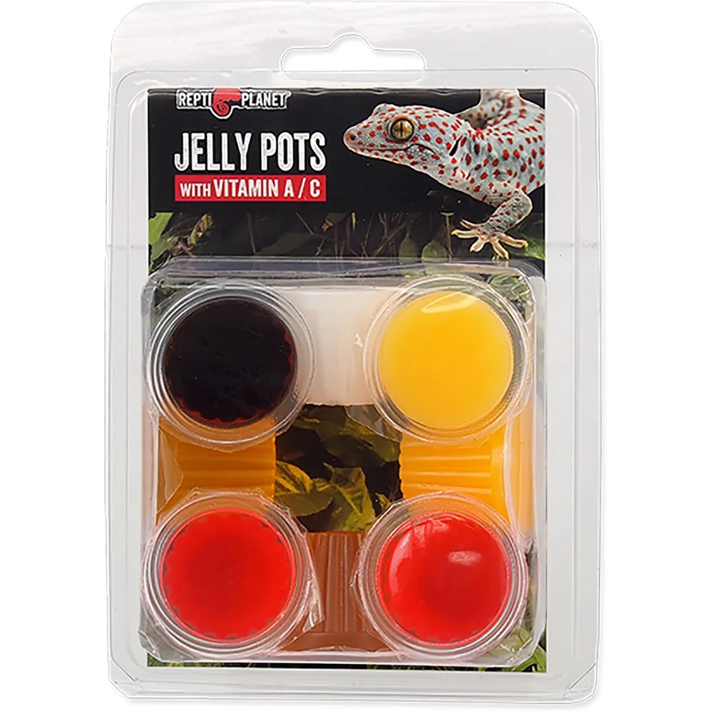 Repti Planet Jelly Pots Mixed 8 stk – Geléfôr til reptiler og insekter