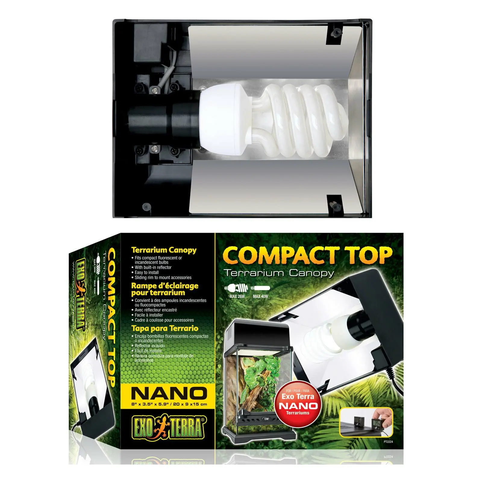 Armatur Exo Terra 20x15x9cm