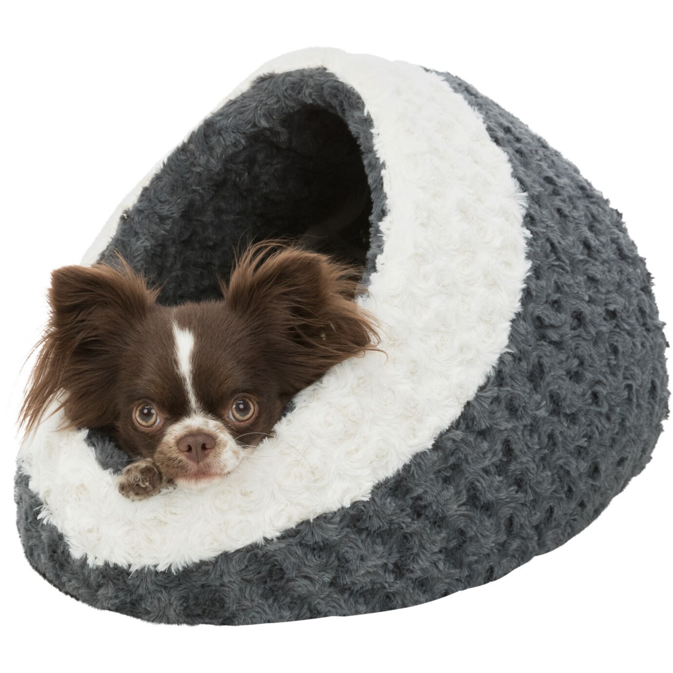 Kaline kattehule 35 × 26 × 41 cm, grå/creme