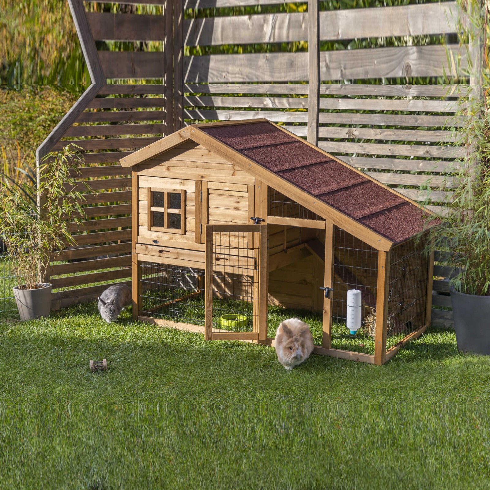 Trixie Natura utebur til kanin med luftegård