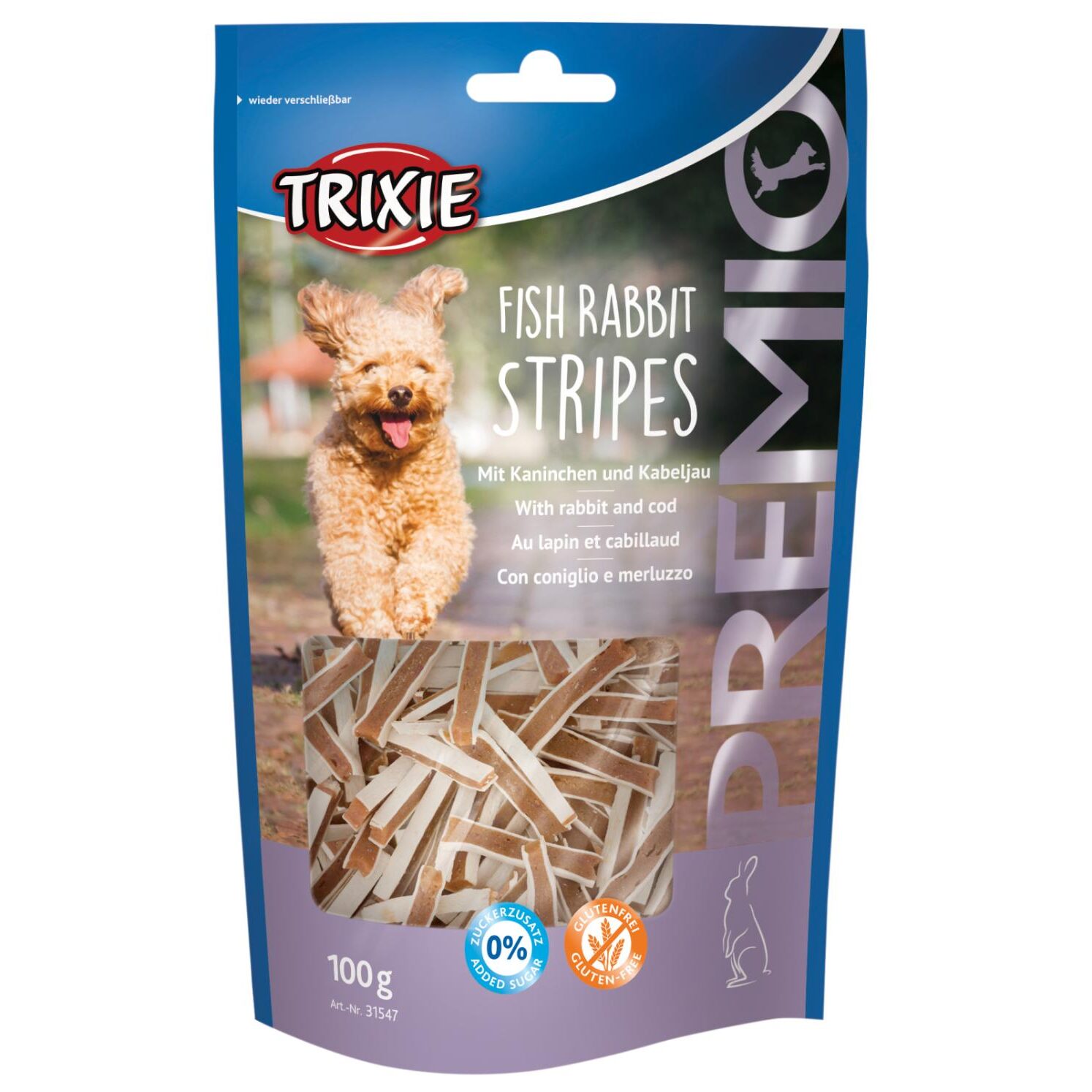 Trixie Premio Fish Rabbit Stripes 100g