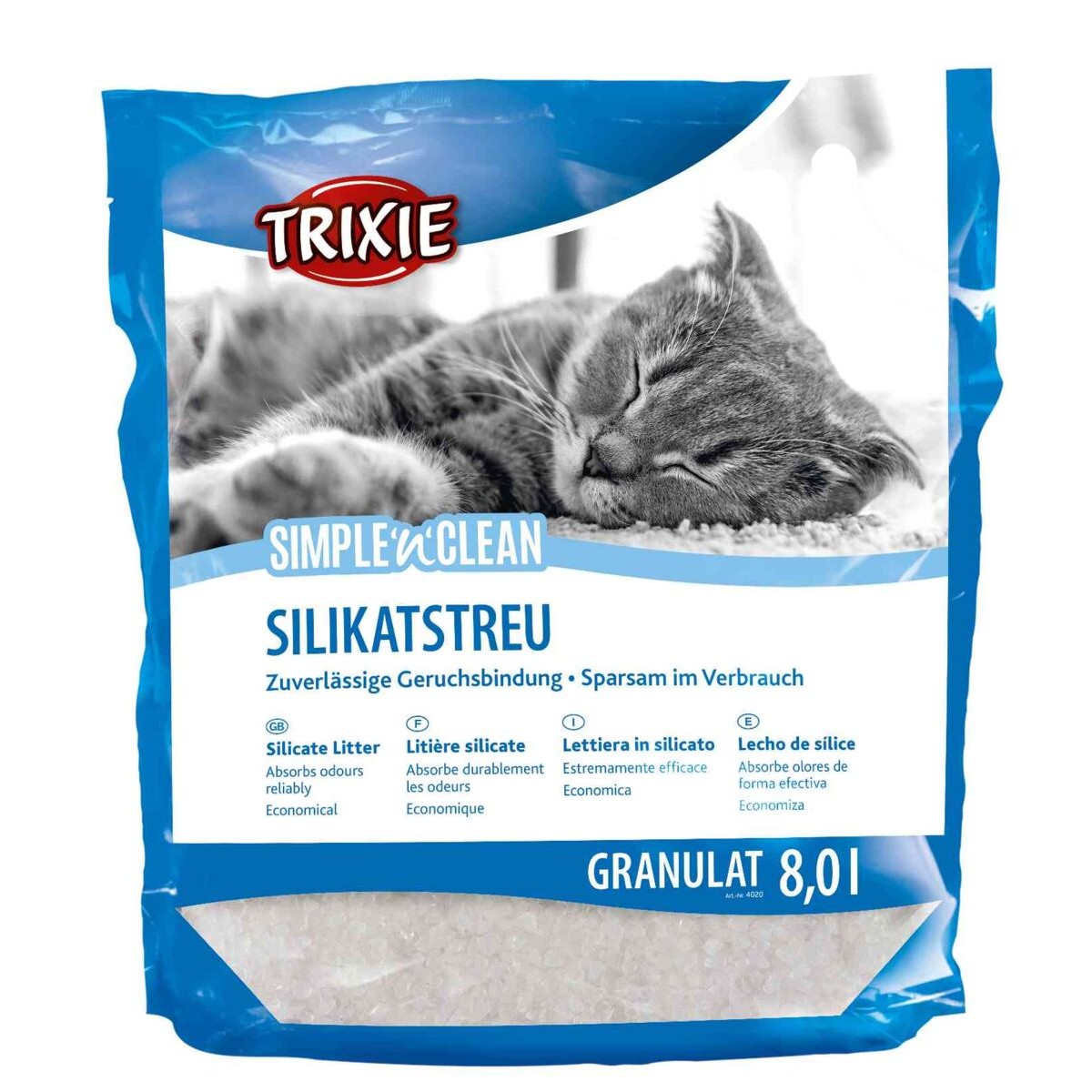 Trixie Simple'n'Clean Silikat-kattesand Trixie Simple'n'Clean Silikat-kattesand