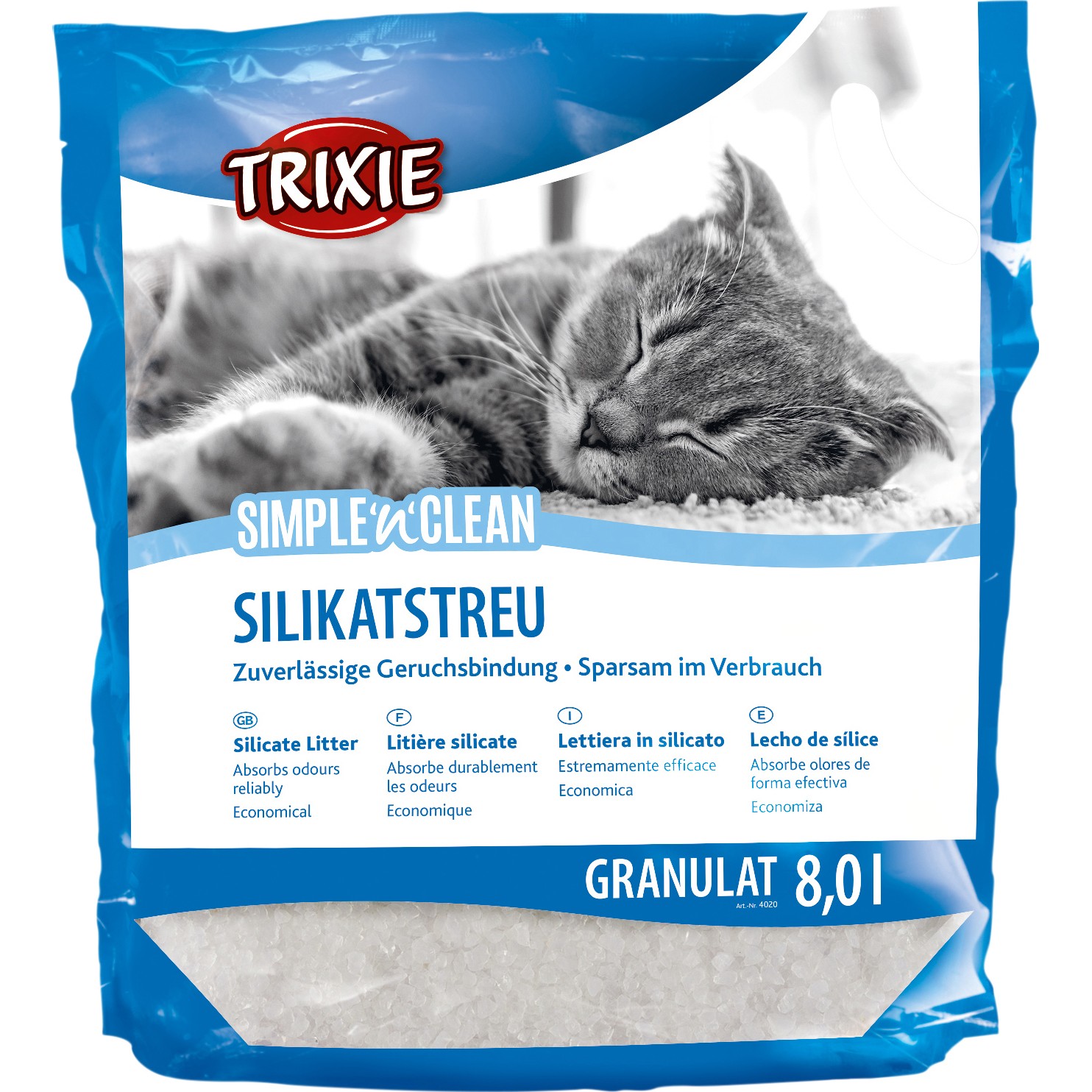 Trixie Simple'n'Clean Silikat-kattesand Trixie Simple'n'Clean Silikat-kattesand